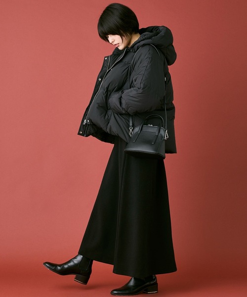 INED CLARO（イネドクラロ）の「ピュアダウンブルゾン（ダウンジャケット/コート・レディース・アイボリー/ブラック・フリー）」の7枚目の写真