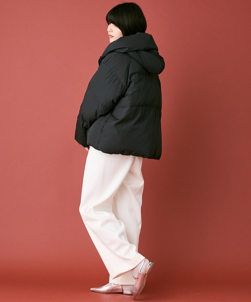 INED CLARO（イネドクラロ）の「ピュアダウンブルゾン（ダウンジャケット/コート・レディース・アイボリー/ブラック・フリー）」の12枚目の写真