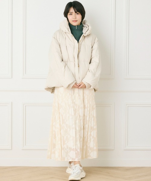 INED CLARO（イネドクラロ）の「ピュアダウンブルゾン（ダウンジャケット/コート・レディース・アイボリー/ブラック・フリー）」の14枚目の写真