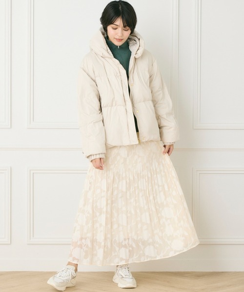 INED CLARO（イネドクラロ）の「ピュアダウンブルゾン（ダウンジャケット/コート・レディース・アイボリー/ブラック・フリー）」の15枚目の写真