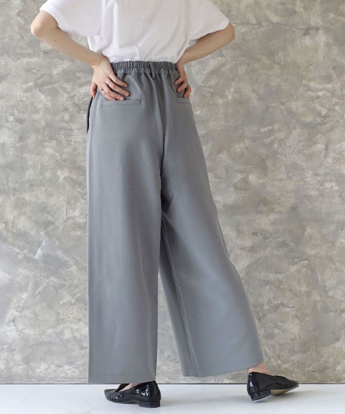 zootie(ズーティー)の「セミワイド センタータックパンツ(その他パンツ・レディース・グレイッシュブルー/ライトベージュ/ブラック/ライトグリーン/モカ・LL/L/M)」の13枚目の写真