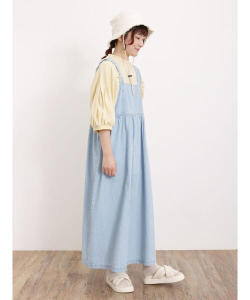 Samansa Mos2（サマンサ モスモス）の「ステッチボリュームTシャツ（Tシャツ/カットソー・レディース・オフホワイト/イエロー/ブルー/ブラック・F）」の15枚目の写真