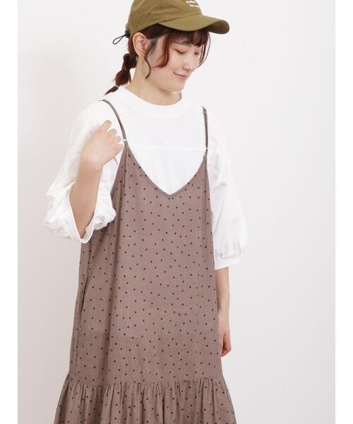 Samansa Mos2（サマンサ モスモス）の「ステッチボリュームTシャツ（Tシャツ/カットソー・レディース・オフホワイト/イエロー/ブルー/ブラック・F）」の16枚目の写真