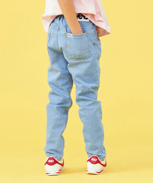 Lee(リー)の「Lee/リー【100cm-160㎝】ストレッチ/ストレートデニムパンツ/ストレッチパンツ/キッズデニムパンツ/新生活(デニムパンツ・キッズ・ライトインディゴブルー/ダークインディゴブルー/ブルー/インディゴブルー・140/150/160/100/110/120/130)」の6枚目の写真
