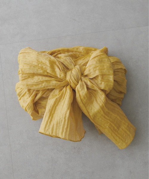 natural couture（ナチュラルクチュール）の「ラメしわ兵児帯（和装小物・レディース・オフホワイト/ブルー/ラベンダー/パープル/ネイビー/イエロー/レッド・FREE）」の6枚目の写真