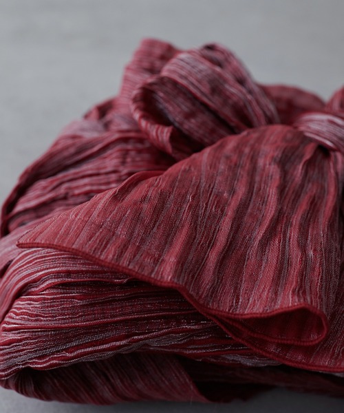 natural couture（ナチュラルクチュール）の「ラメしわ兵児帯（和装小物・レディース・オフホワイト/ブルー/ラベンダー/パープル/ネイビー/イエロー/レッド・FREE）」の11枚目の写真