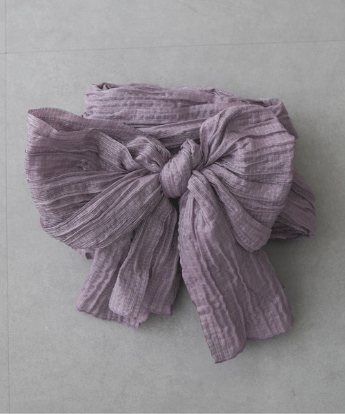natural couture（ナチュラルクチュール）の「ラメしわ兵児帯（和装小物・レディース・オフホワイト/ブルー/ラベンダー/パープル/ネイビー/イエロー/レッド・FREE）」の19枚目の写真