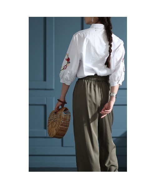 Sawa a la mode（サワアラモード）の「花柄刺繍ブラウス（シャツ/ブラウス・レディース・ホワイト・FREE）」の11枚目の写真