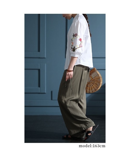 Sawa a la mode（サワアラモード）の「花柄刺繍ブラウス（シャツ/ブラウス・レディース・ホワイト・FREE）」の13枚目の写真