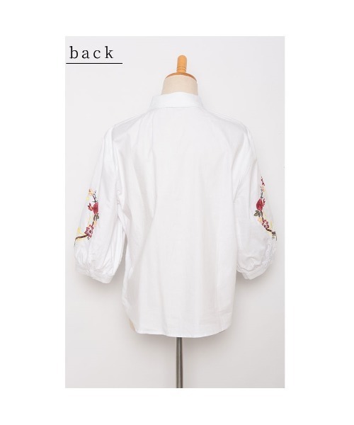 Sawa a la mode（サワアラモード）の「花柄刺繍ブラウス（シャツ/ブラウス・レディース・ホワイト・FREE）」の22枚目の写真