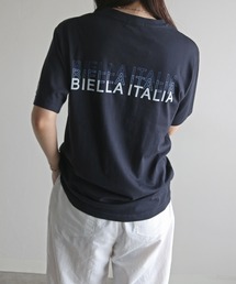 FILA3段ロゴバックプリントTシャツ