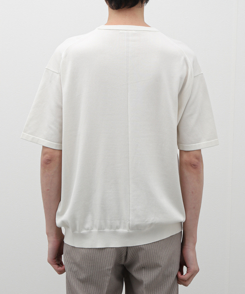 EDIFICE(エディフィス)の「ストーンウォッシュ ニットTシャツ(ニット/セーター・メンズ・ダークブルー/ホワイト系その他・LARGE/MEDIUM)」の6枚目の写真