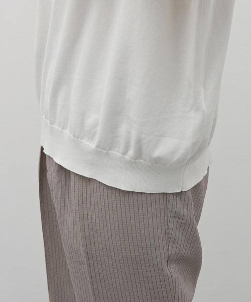 EDIFICE(エディフィス)の「ストーンウォッシュ ニットTシャツ(ニット/セーター・メンズ・ダークブルー/ホワイト系その他・LARGE/MEDIUM)」の11枚目の写真