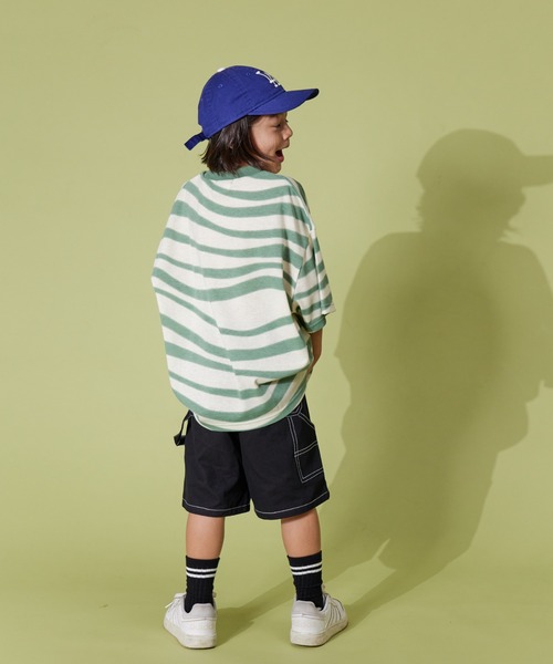 PAIRMANON STREET（ペアマノンストリート）の「【PAIRMANON STREET】ペインター デザイン  ハーフ ショート パンツ（その他パンツ・キッズ・ベージュ/ブラック/カーキ/ブラウン・100/110/150/140/120/90/130/160）」の7枚目の写真