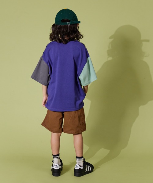 PAIRMANON STREET（ペアマノンストリート）の「【PAIRMANON STREET】ペインター デザイン  ハーフ ショート パンツ（その他パンツ・キッズ・ベージュ/ブラック/カーキ/ブラウン・100/110/150/140/120/90/130/160）」の16枚目の写真