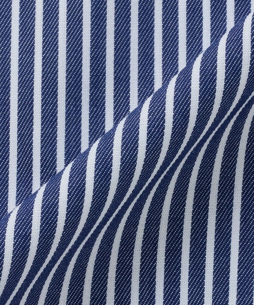 TOKYO SHIRTS(トウキョウシャツ)の「形態安定ノーアイロン スキッパー 半袖ビジネスワイシャツ(ビジネスシャツ・レディース・ネイビー・L/XL/LL/S/M)」の5枚目の写真