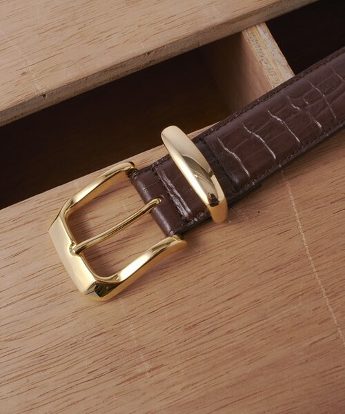 Lui’s オリジナルバックル　レザーベルト オリジナルバックルレザーベルト（ベルト）｜Lui's（ルイス）の