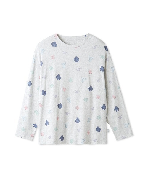 【セール】【PIQUE MONSTER】【HOMME】モンスター柄ロンT（ルームウェア/パジャマ）｜gelato pique（ジェラートピケ）