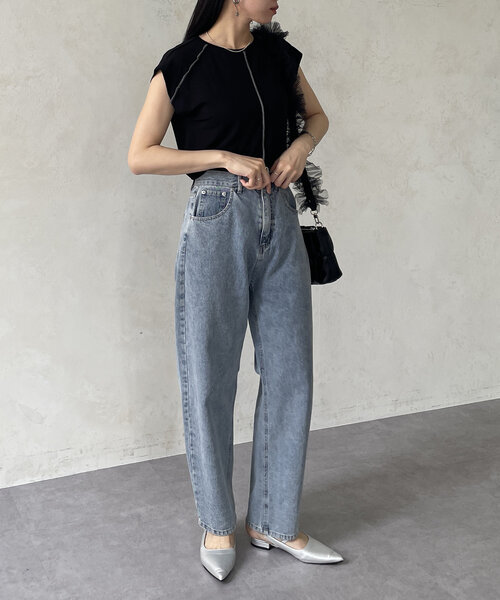 Thevon(ゼボン)の「配色シームシアーフレンチプルオーバー(Tシャツ/カットソー・レディース・ブラック/グレー/ブラウン/オフホワイト・FREE)」の17枚目の写真