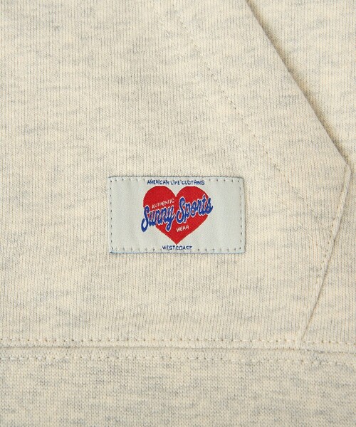 SUNNY SPORTS別注ダメージロゴスウェット SunnySports（サニースポーツ）別注 ワンポイントハート刺繍