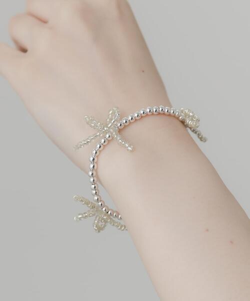 SMELLY(スメリー)の「メタルビーズリボンマンテルブレスレット(ブレスレット・レディース・シルバー・-)」の7枚目の写真