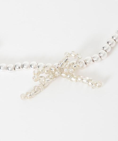 SMELLY(スメリー)の「メタルビーズリボンマンテルブレスレット(ブレスレット・レディース・シルバー・-)」の10枚目の写真