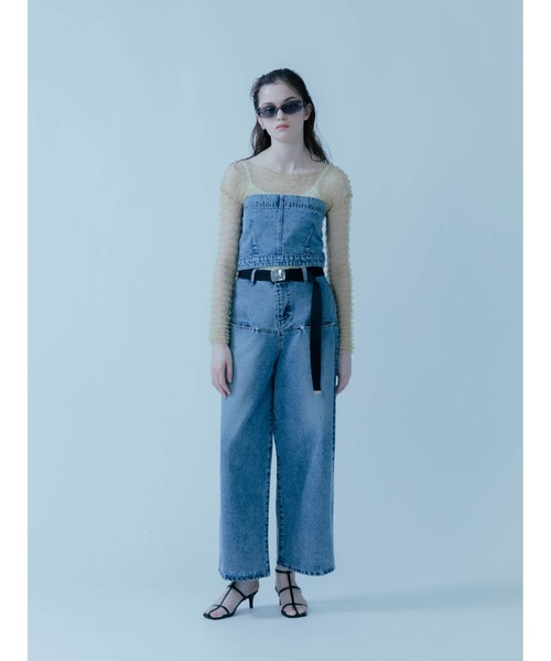 :ETHROF(イーサオブ)の「DENIM BARE BUSTIER(その他トップス・レディース・グレー・MEDIUM)」の12枚目の写真