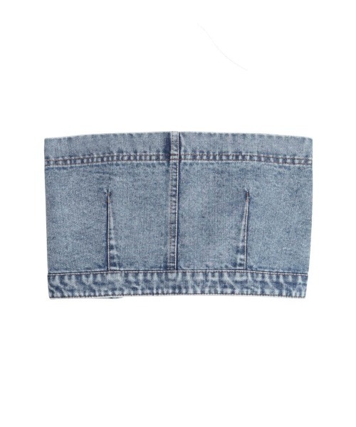 :ETHROF(イーサオブ)の「DENIM BARE BUSTIER(その他トップス・レディース・グレー・MEDIUM)」の15枚目の写真