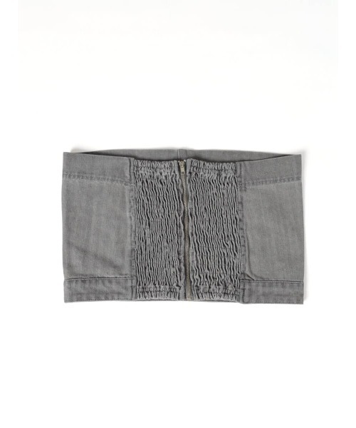 :ETHROF(イーサオブ)の「DENIM BARE BUSTIER(その他トップス・レディース・グレー・MEDIUM)」の18枚目の写真