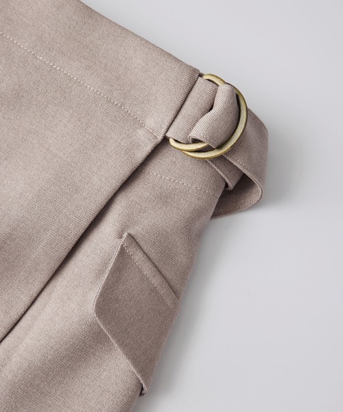 ROPE' PICNIC（ロペピクニック）の「ラップベルトパンツ/セットアップ対応・リンクコーデ（その他パンツ・レディース・ベージュ/チャコールグレー・38/36）」の9枚目の写真