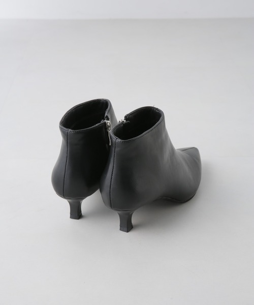 NANO universe（ナノユニバース）の「ポインテッドショートブーツ（ブーツ・レディース・ブラック/ベージュ・36/38/37）」の6枚目の写真