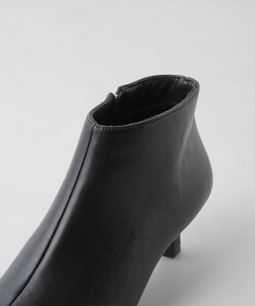 NANO universe（ナノユニバース）の「ポインテッドショートブーツ（ブーツ・レディース・ブラック/ベージュ・36/38/37）」の10枚目の写真