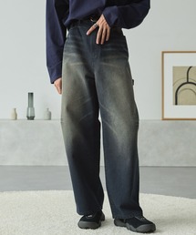 MONO-MART | ヴィンテージメイクバギーカーブペインターデニムパンツ(デニムパンツ)