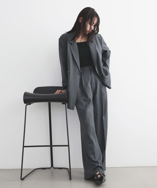 LIAN（リアン）の「ダブルテーラードジャケット（テーラードジャケット・レディース・グレイッシュベージュ/ブラック/グレー・FREE）」の16枚目の写真