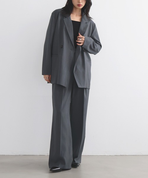 LIAN（リアン）の「ダブルテーラードジャケット（テーラードジャケット・レディース・グレイッシュベージュ/ブラック/グレー・FREE）」の19枚目の写真