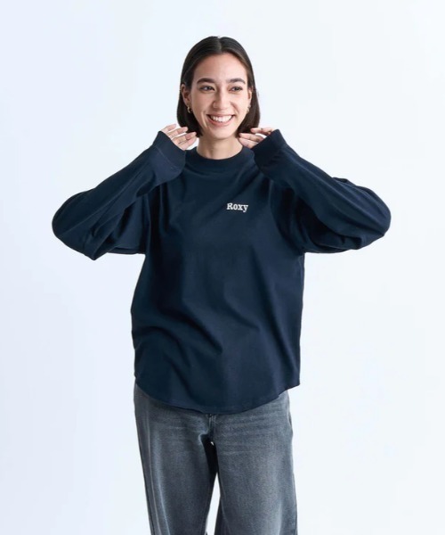 ROXY(ロキシー)の「SUN SURF N SEA/ロキシーラウンドヘム長袖ロンT(Tシャツ/カットソー・レディース・ブラック/ホワイト/ベージュ・LARGE/MEDIUM/SMALL)」の6枚目の写真