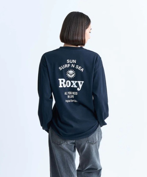 ROXY(ロキシー)の「SUN SURF N SEA/ロキシーラウンドヘム長袖ロンT(Tシャツ/カットソー・レディース・ブラック/ホワイト/ベージュ・LARGE/MEDIUM/SMALL)」の7枚目の写真