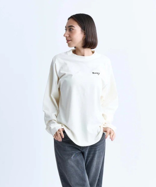ROXY(ロキシー)の「SUN SURF N SEA/ロキシーラウンドヘム長袖ロンT(Tシャツ/カットソー・レディース・ブラック/ホワイト/ベージュ・LARGE/MEDIUM/SMALL)」の4枚目の写真