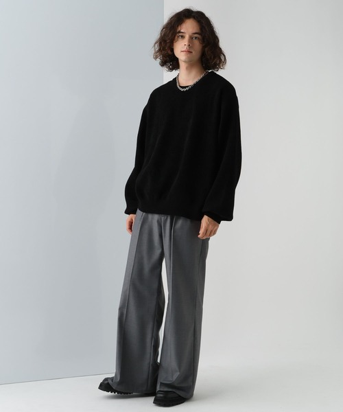 ババーリーセーター バーバリー BURBERRY モヘアルーズフィットボーダーニットセーター