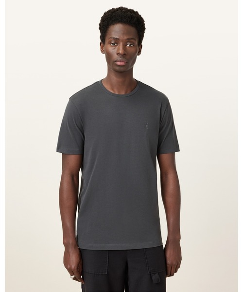 BRACE BRUSHED COTTON CREW NECK T-SHIRT | BRACE ブラッシュ コットン クルーネック Tシャツ（Tシャツ/カットソー）｜ALLSAINTS（オールセインツ）