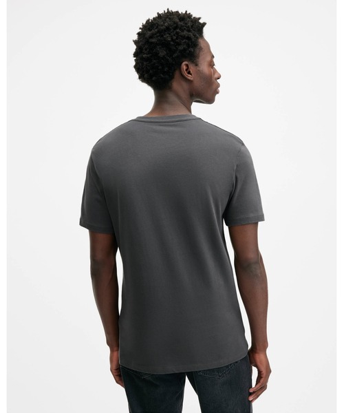 ALLSAINTS(オールセインツ)の「BRACE BRUSHED COTTON CREW NECK T-SHIRT | BRACE ブラッシュ コットン クルーネック Tシャツ(Tシャツ/カットソー・メンズ・グレー系その他・XS/S/M/L/XL)」の3枚目の写真