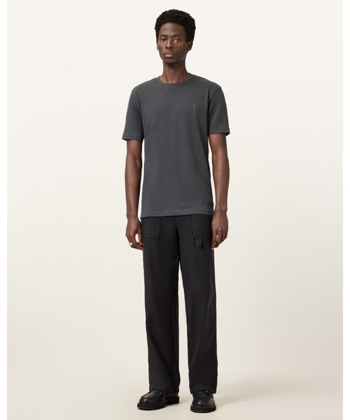 ALLSAINTS(オールセインツ)の「BRACE BRUSHED COTTON CREW NECK T-SHIRT | BRACE ブラッシュ コットン クルーネック Tシャツ(Tシャツ/カットソー・メンズ・グレー系その他・XS/S/M/L/XL)」の8枚目の写真