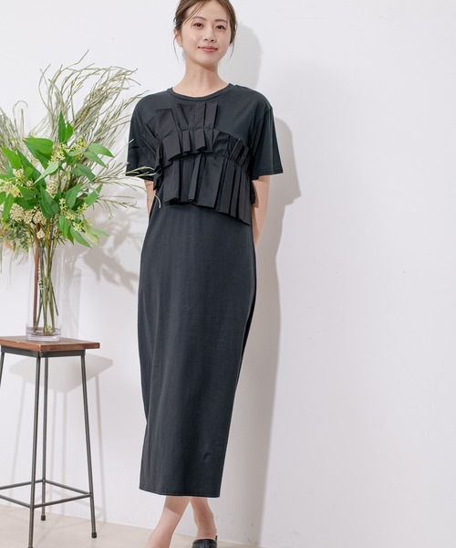 Jayro（ジャイロ）の「デコフリルワンピース（ワンピース・レディース・ブラック/グレー・M）」の7枚目の写真