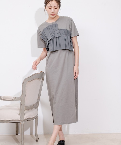 Jayro（ジャイロ）の「デコフリルワンピース（ワンピース・レディース・ブラック/グレー・M）」の8枚目の写真