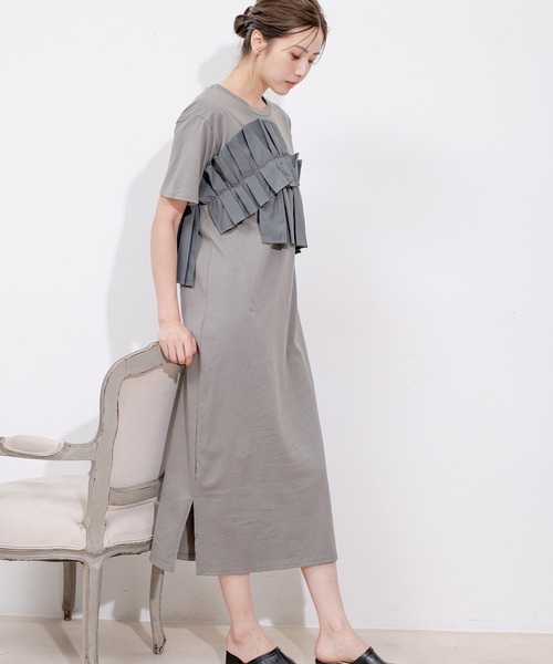 Jayro（ジャイロ）の「デコフリルワンピース（ワンピース・レディース・ブラック/グレー・M）」の9枚目の写真