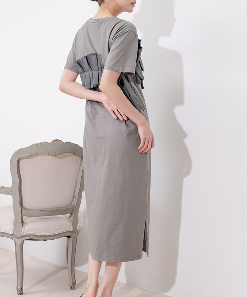 Jayro（ジャイロ）の「デコフリルワンピース（ワンピース・レディース・ブラック/グレー・M）」の11枚目の写真