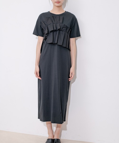 Jayro（ジャイロ）の「デコフリルワンピース（ワンピース・レディース・ブラック/グレー・M）」の13枚目の写真