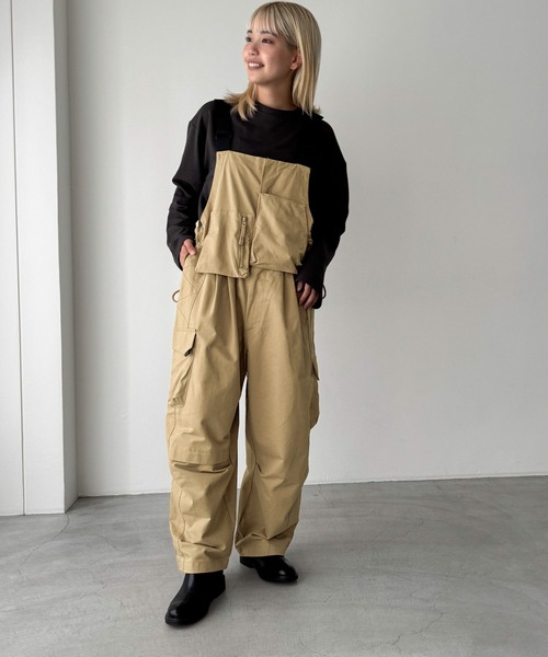 CANAL JEAN(キャナルジーン)の「choice_cnl/KNUT SORD ポケットサロペット(サロペット/オーバーオール・レディース・アイボリー/ベージュ・MEDIUM/LARGE)」の11枚目の写真