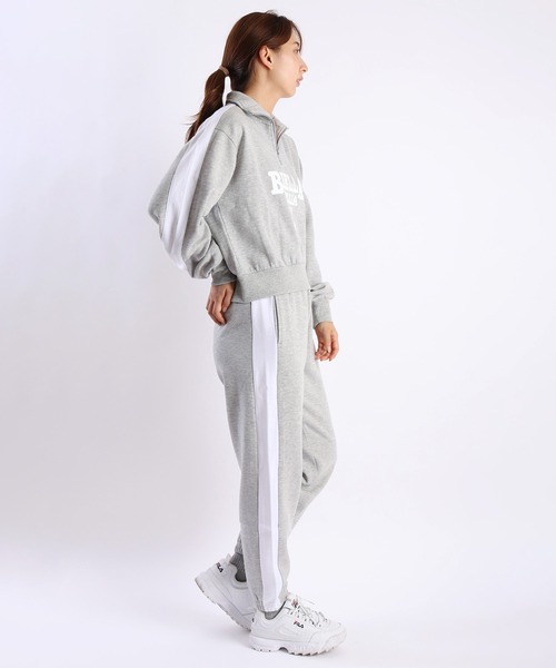 FILA(フィラ)の「FILA レディース 裏起毛 サイドライン ジョガーパンツ ワンポイント 刺繍ロゴ(その他パンツ・レディース・ブラック/ピンク/杢グレー/ホワイト・M/L)」の18枚目の写真
