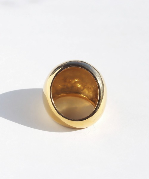 abaskdesign（アバスクデザイン）の「金属アレルギー対応 ボリュームインパクトリング（リング・レディース・ゴールド/シルバー・15号/13号/18号）」の12枚目の写真